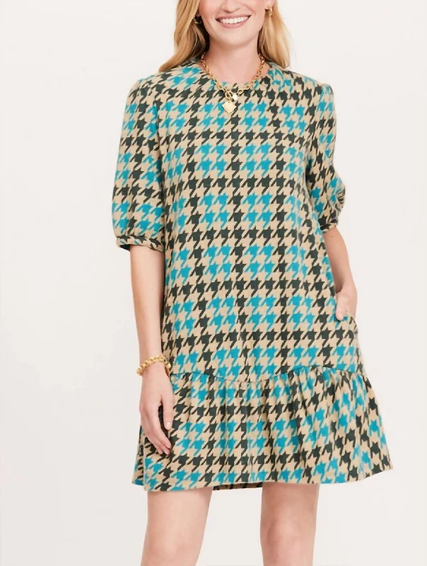 Tinsley Dress In Houndstooth