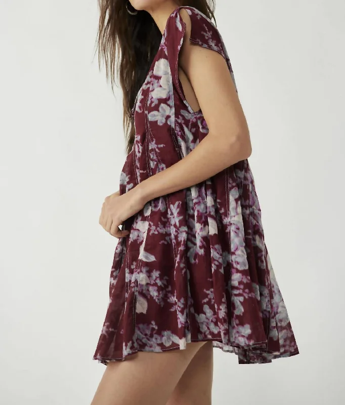 Sully Dress In Raisin Combo