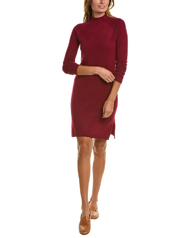 Sophisticated Women's Fashion InCashmere Raglan Cashmere Sweaterdress