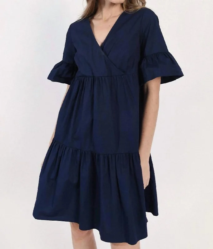 Hale Navy Tiered Dress