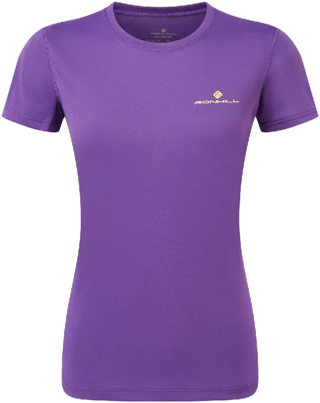 Women's Outerwear Garments Ronhill Core Short Sleeve Womens Running Top - Purple