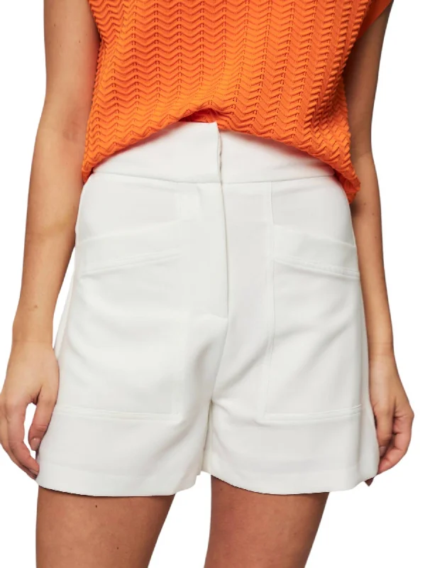 Street Style Fashion Bella Shorts In White