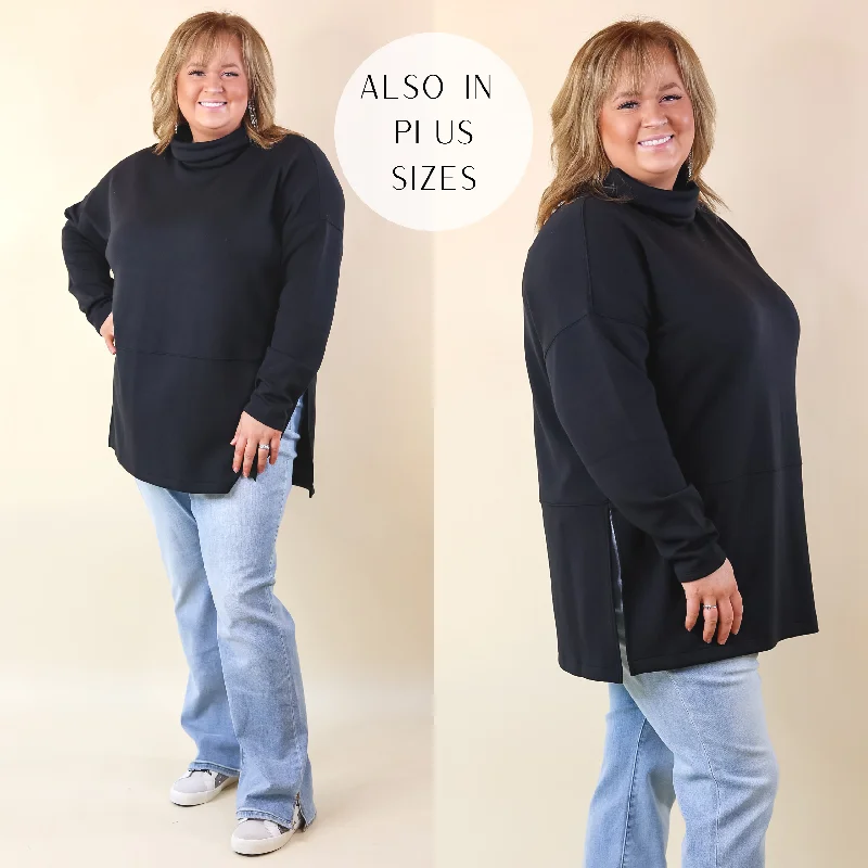 Comfortable Clothes SPANX | AirEssentials Turtleneck Tunic in Black