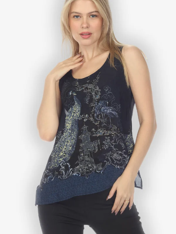 Women's Evening Wear Chinoiserie Japan Tank Top