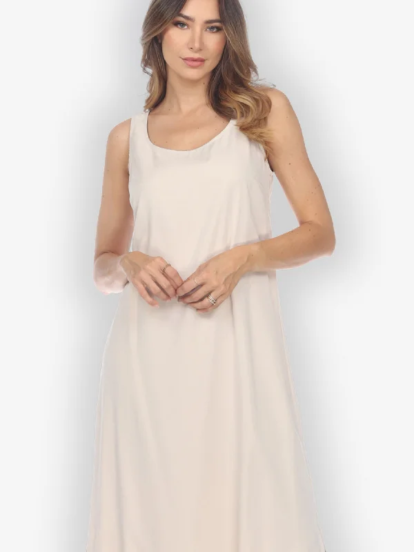 Stylish Loungewear for Women Cupra Light Beige Tank Dress