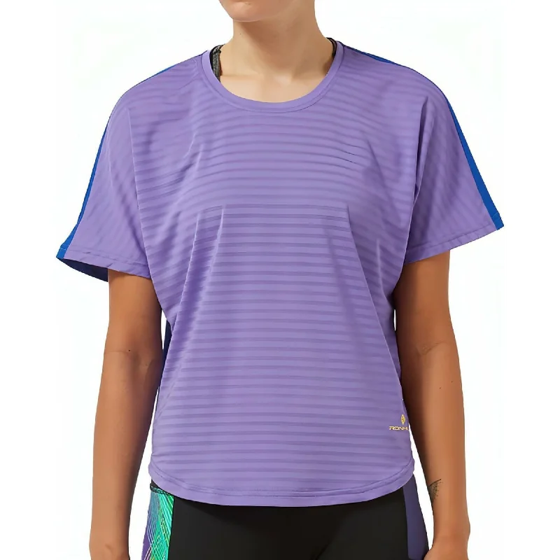 Women's Workout Garments Ronhill Life Agile Short Sleeve Womens Running Top - Purple