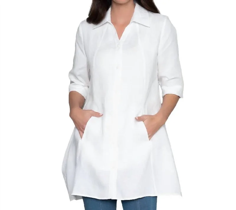 Stylish Loungewear for Women Harmony Tunic In Soft White