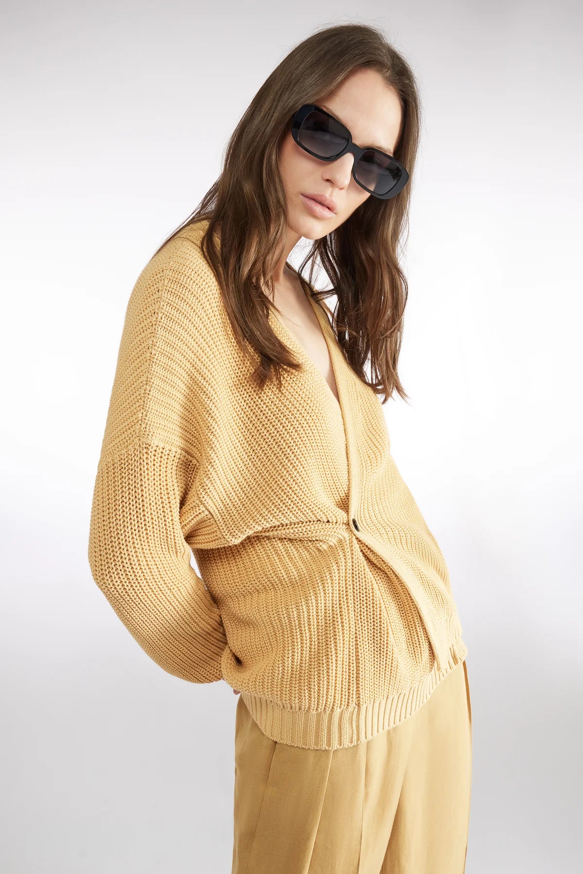 Designer Women's Fashion Online Cardigan - Honey