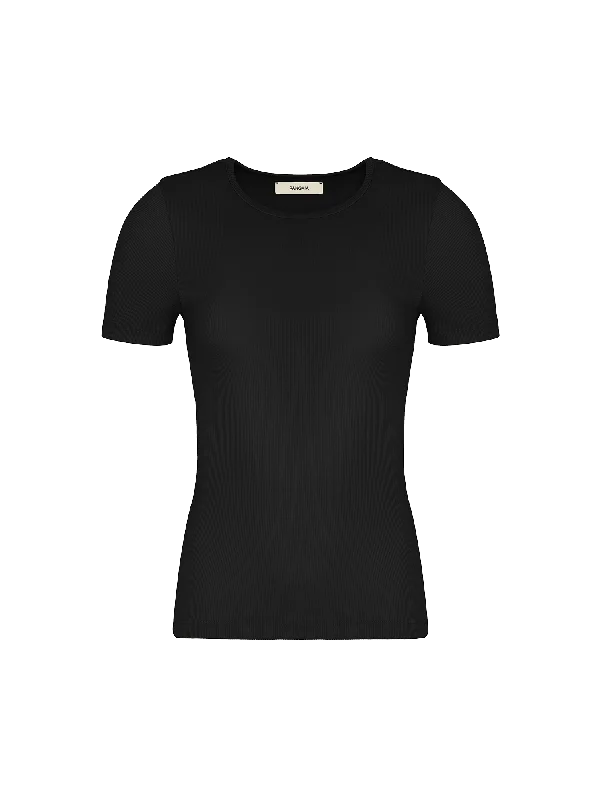 Women's Formal Event Attire Women's 365 Lightweight Rib T-Shirt—black