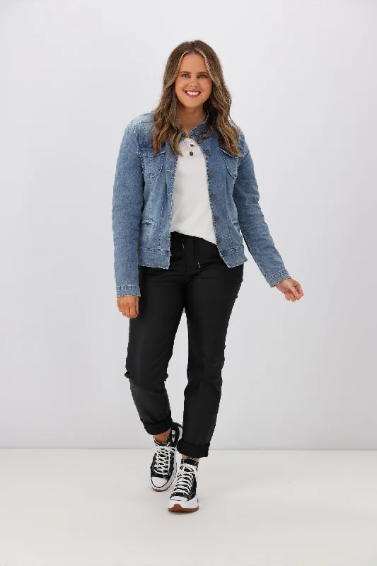 Stylish Women's Attire Threadz Maggie Denim Jacket Denim