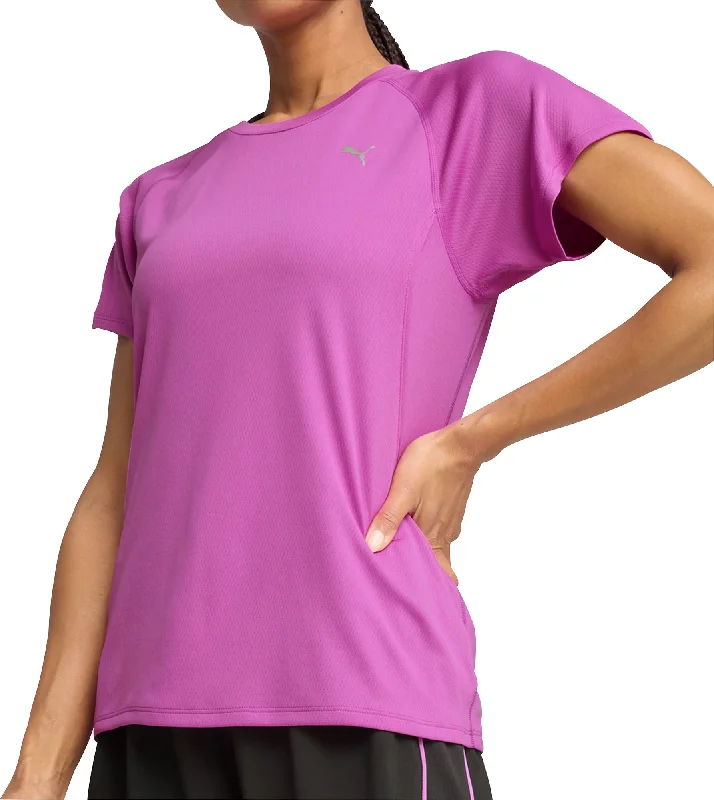 Women's Outerwear Attire Puma Velocity Short Sleeve Womens Running Top - Purple