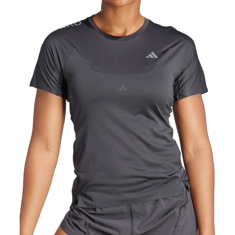 Women's Professional Apparel adidas Adizero Short Sleeve Womens Running Top - Black