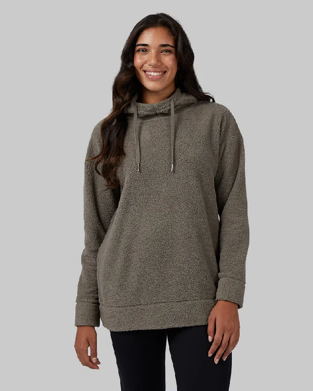 Women's Formal Clothes WOMEN'S SHORTHAIR SHERPA PULLOVER HOODIE