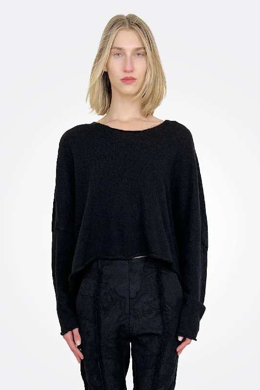 Affordable Luxury Women's Garments Pullover Tunic - Black