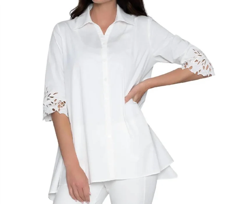 Women's Clothing for Every Occasion Poetry Tunic In Soft White