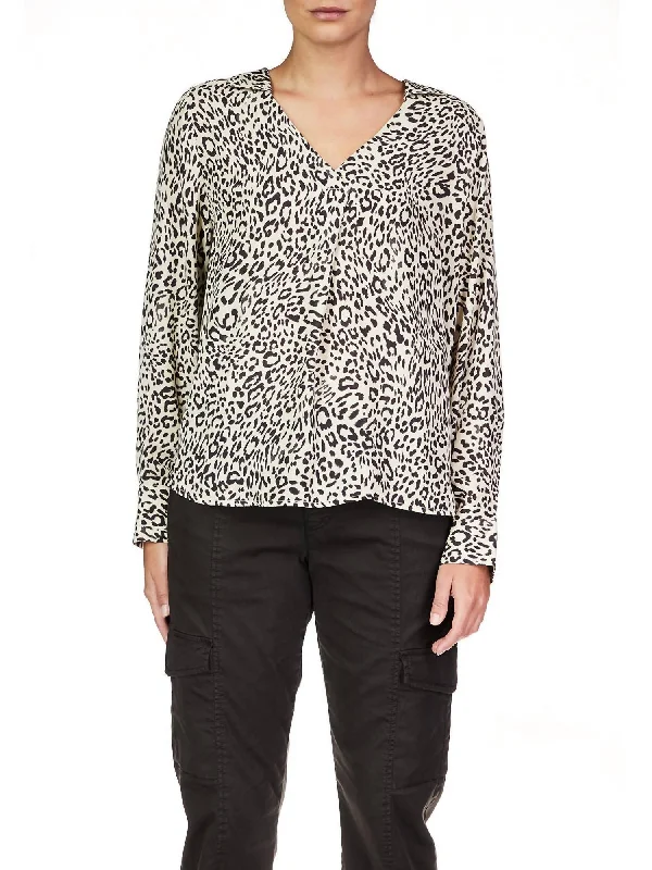 Sales For Clothes Johnny Collar Tunic In Gentle Spots