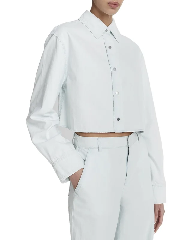 Women's Versatile Apparel Vince Spring Twill Cropped Shirt