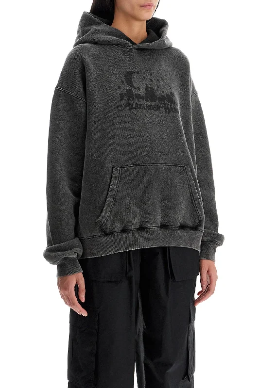 Women's Romantic Outfit Alexander Wang Vintage Skyline Effect Sweatshirt