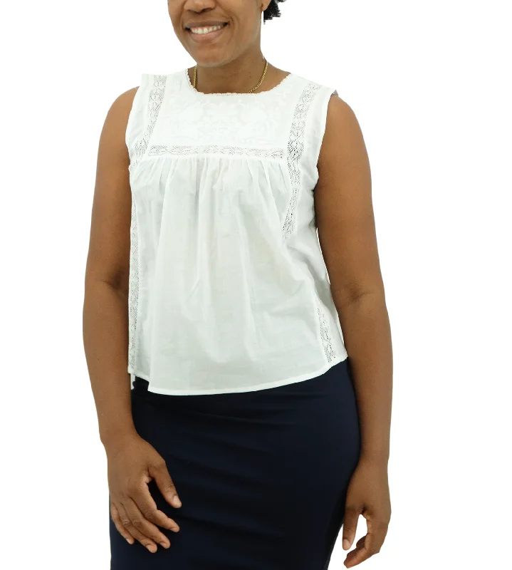 Online Clothing Boutiques 412290035B, Praga - Ladies Cotton Sleeveless Top (S-L)