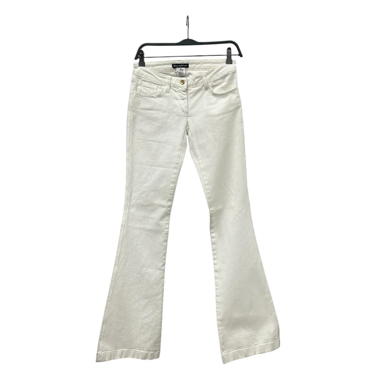 Women's Vacation Garments DOLCE&GABBANA/Bootcut Pants/36/Cotton/WHT/