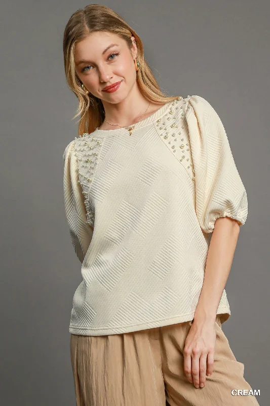 Affordable Fashion for Women Puff Sleeve Knit Top