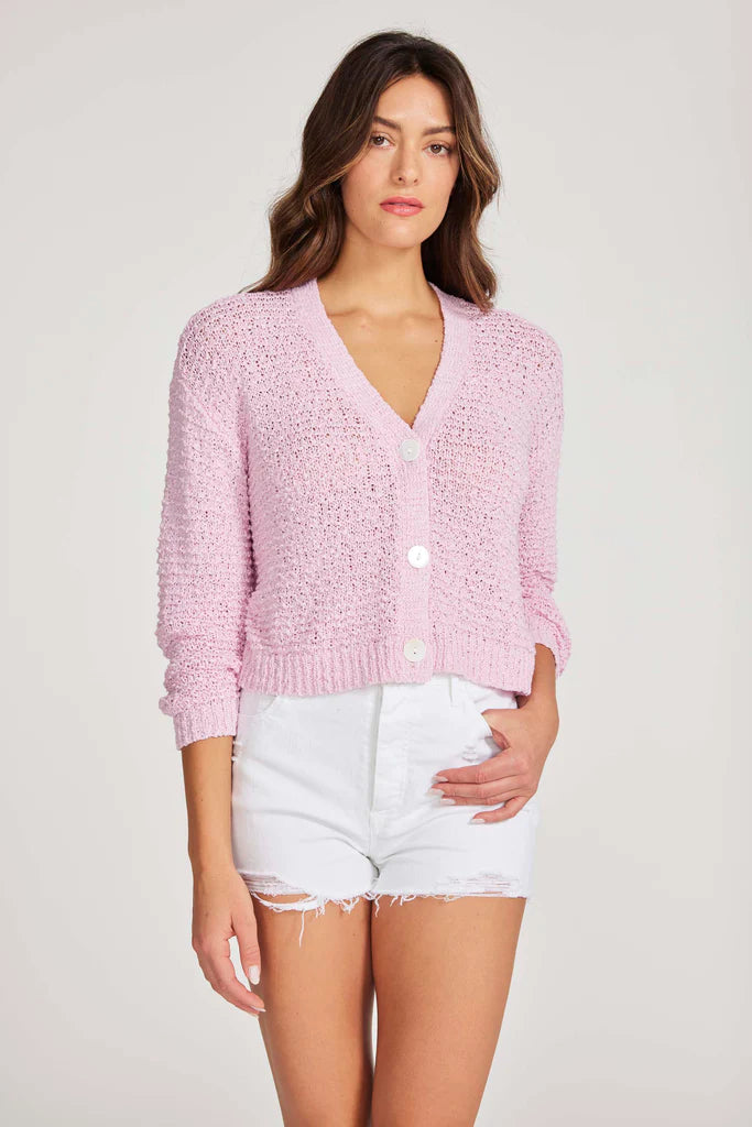 Women's Seasonal Apparel Bonfire Cardigan - Pink Tulle