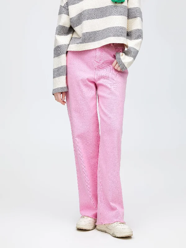 Flash Discount Candy Pink Coloured Jeans