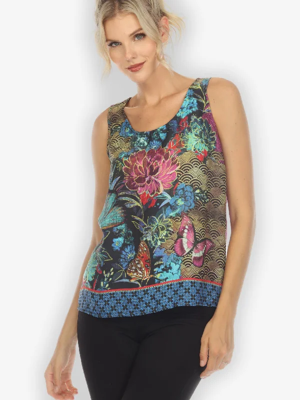 Comfortable Casual Wear Magical Butterfly Tencel Tank Top