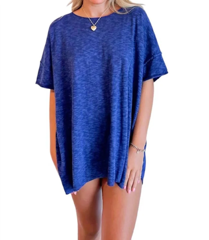 Women's Evening Attire Dani Crew Neck Top In Navy