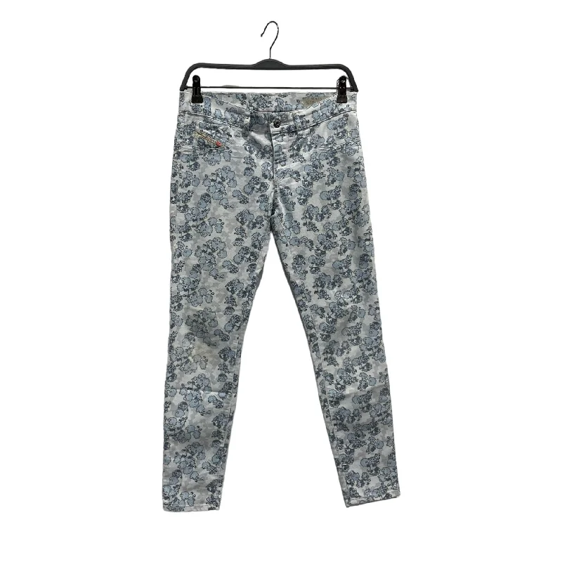 Women's Travel Garments DIESEL///Skinny Pants/26/Floral Pattern/Denim/BLU//W [Designers] Essentials/