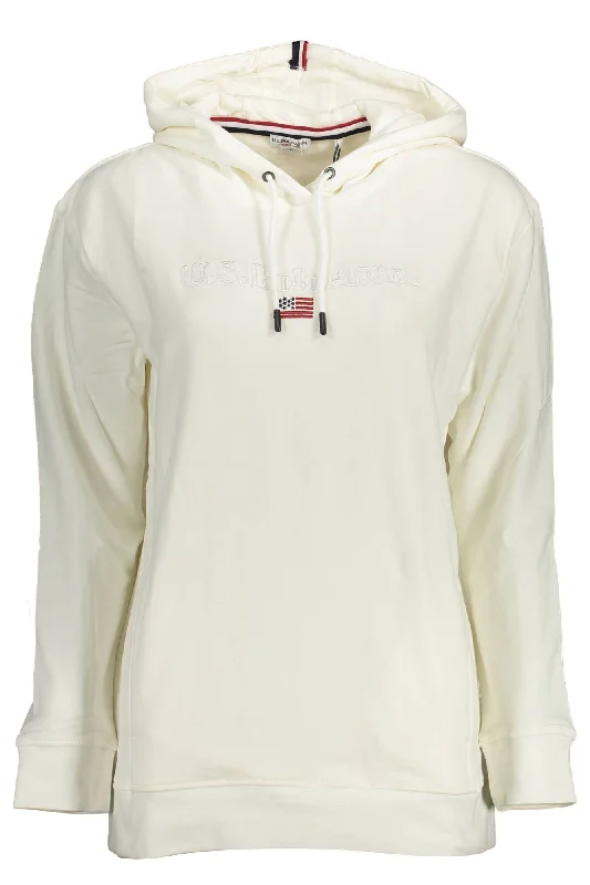 Women's Vintage Attire U.S. POLO ASSN. Chic  Hooded Sweatshirt with Women's Embroidery