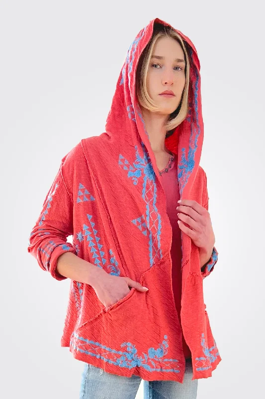 Women's Stylish Outdoor Outfit Sia Jacket - Watermelon