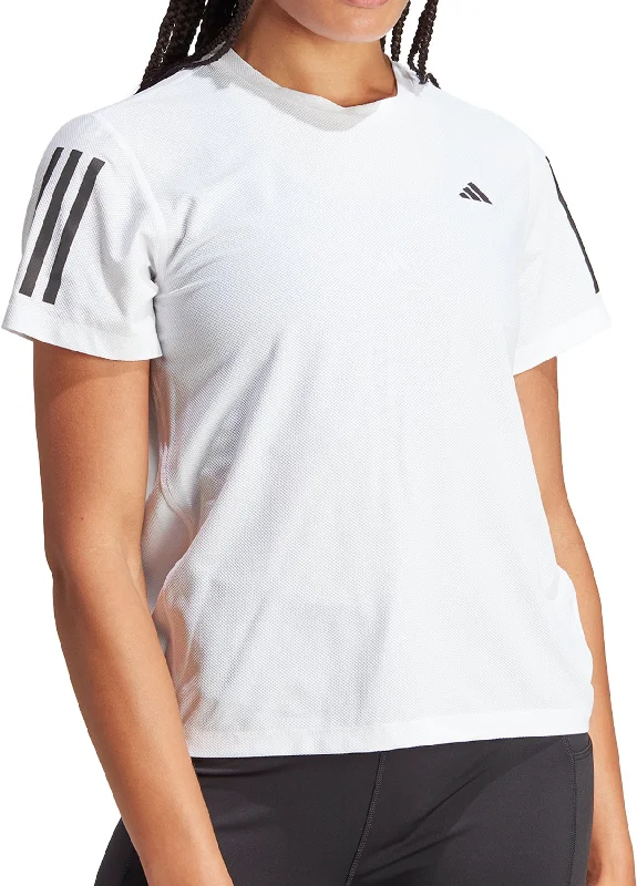 Chic Women's Garments adidas Own The Run Short Sleeve Womens Running Top - White