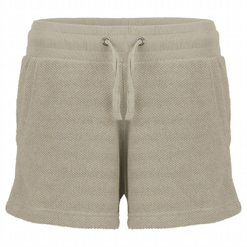 Chic Casual Wardrobe Essentials Herringbone Shorts In Sand