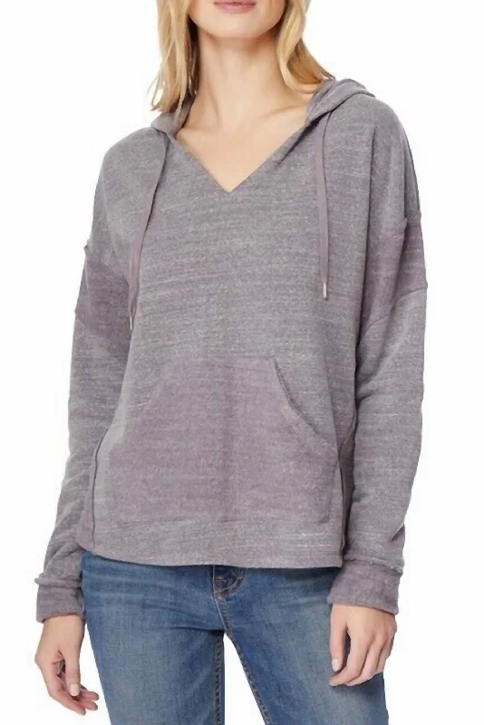 Women's High-Fashion Apparel Kaia Fleece Hooded Ultra Soft Sweatshirt In Gray