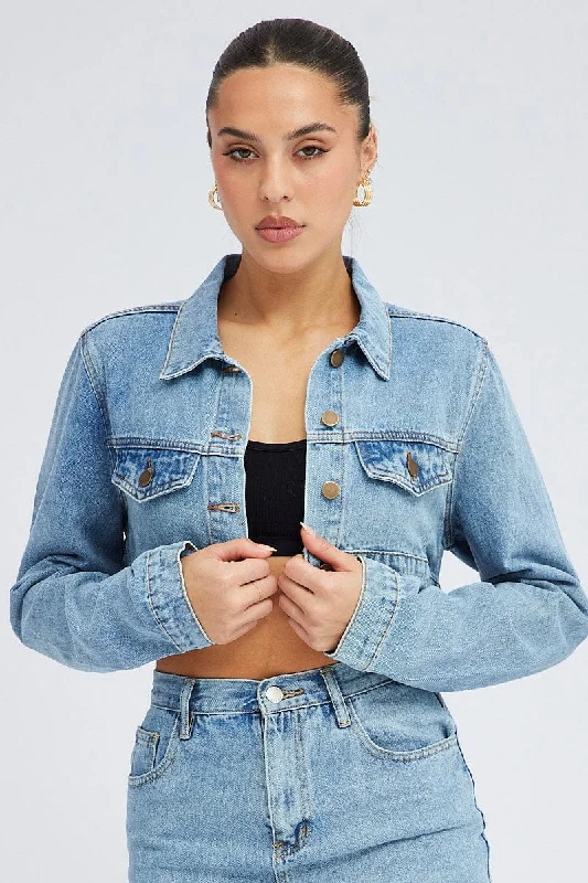 Women's Clothes And Garments Denim Jacket Long Sleeve