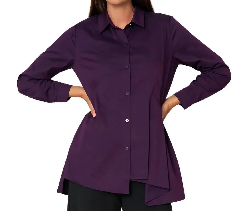 Casual Women's Clothing Art Of Style Tunic In Amethyst