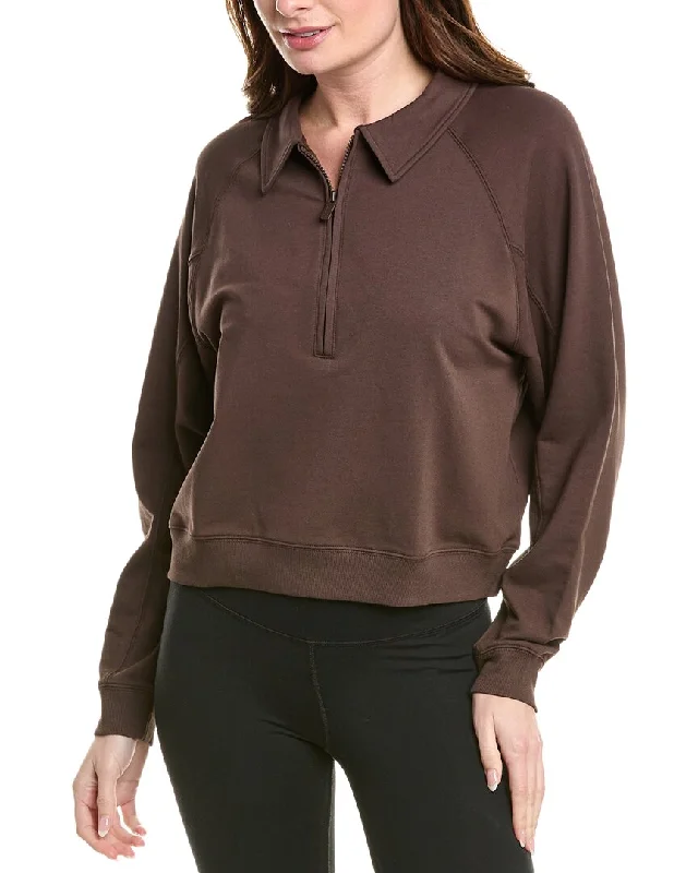 Women's Holiday Outfit Splendid French Terry LYR 1/2-Zip Sweatshirt