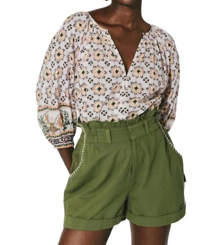 Trendy Women's Fashion Emeric Shorts In Cypress Green