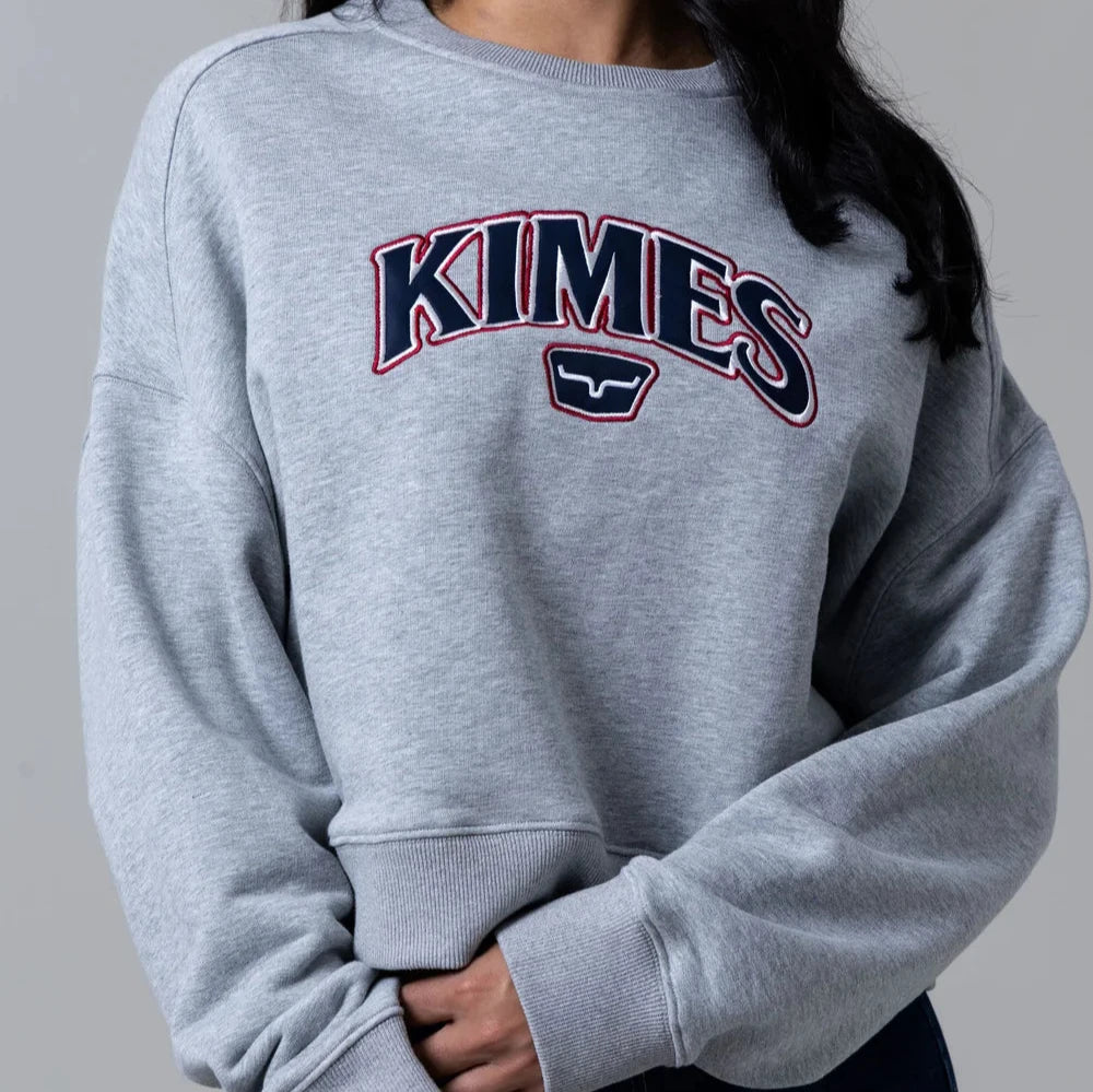 Women's Cozy Outfit For Lounging Kimes Ranch Women's Colfax Crew Sweatshirt in Grey Heather