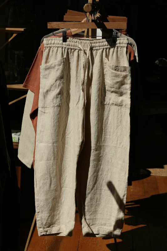 Sophisticated Fashion Un-Dyed Raw Hemp Easy Trousers