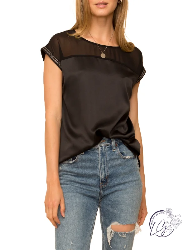 Casual Style for Busy Women Forgotten Promises Satin Short Sleeve