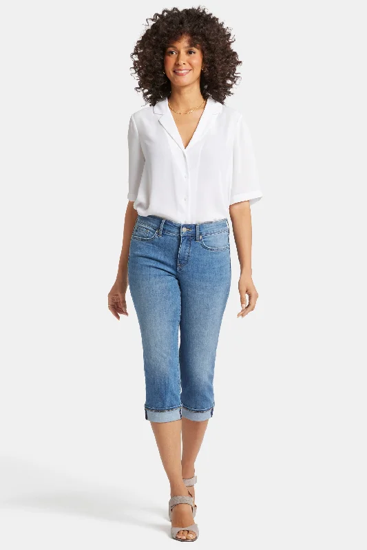 Affordable Women's Clothing Online Marilyn Straight Crop Jeans - Water Canyon