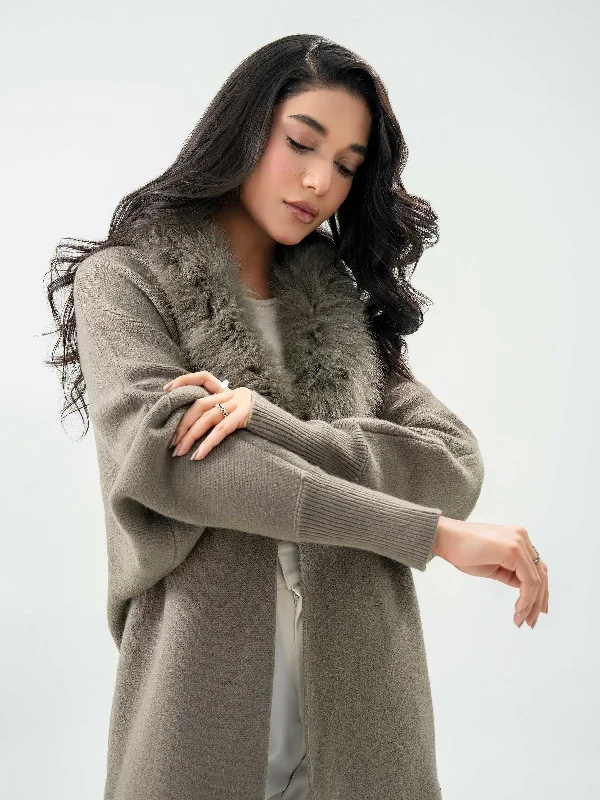 Trendy Women's Apparel for All Seasons Fur Cardigan