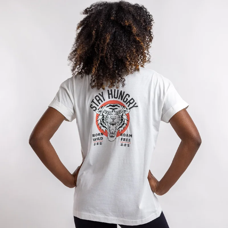 Women's Clothing And Garments Sets 'Stay Hungry' Organic T-Shirt