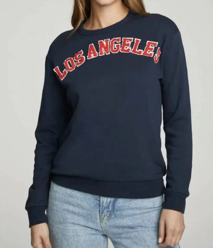 Chic Women's Attire Los Angeles Sweatshirt In Total Eclipse