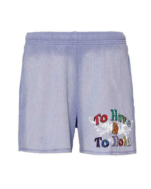 Preppy Style Vows Frances Shorts In Blue