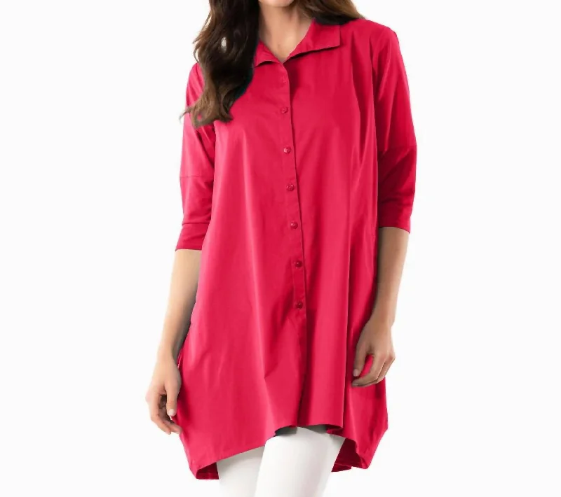 Women's Evening Wear Tiburon Icon Tunic In Strawberry