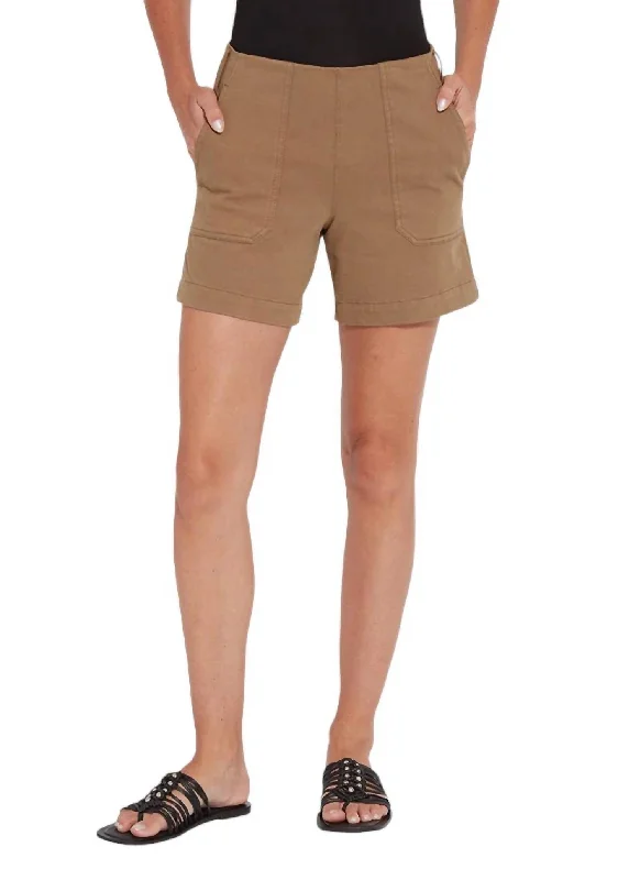 Women's Seasonal Fashion Trends Monroe Denim Short In Olive Leaf