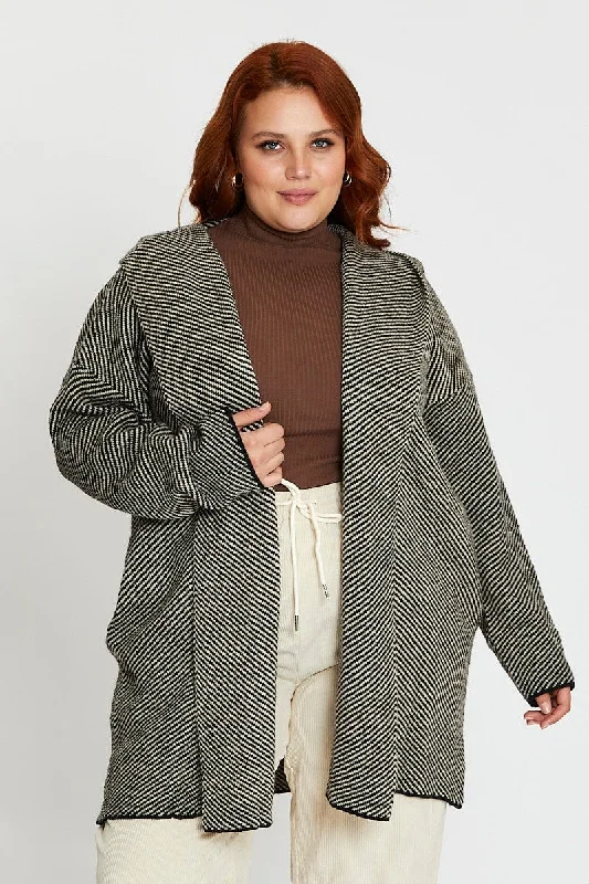 Everyday Fashion Grey Hoodied Cardigan